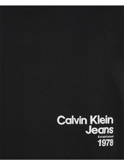 diffused logo crew neck CALVIN KLEIN JEANS | J30J325155BEH